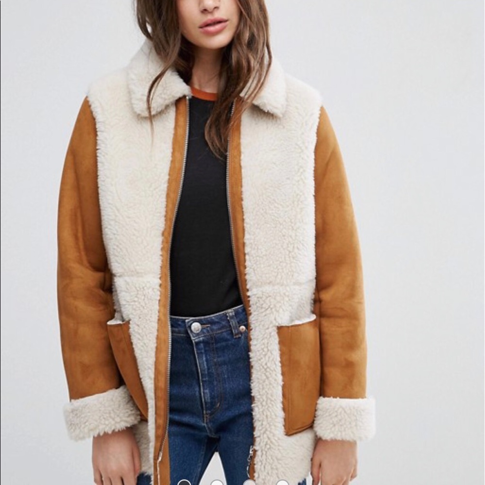 ASOS Faux Shearling Jacket
